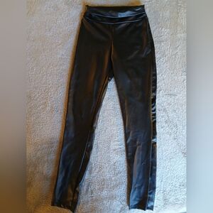 Faux leather leggings size small.